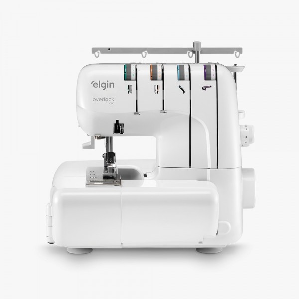 Máquina De Costura Elgin Overlock 2000 Portátil Branca